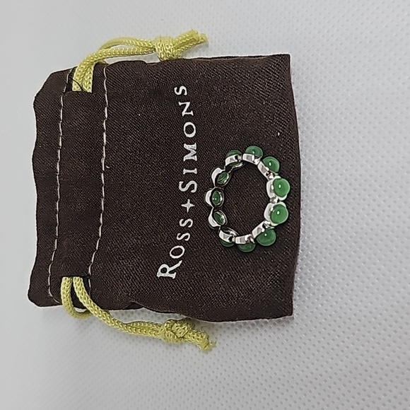 Ross-Simons Jade Eternity Band in Sterling Silver - Picture 6 of 10